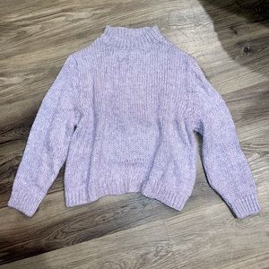 Light purple Zara pullover sweater